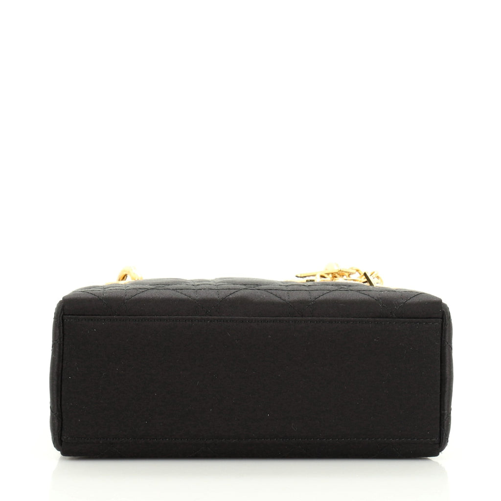 Lady Dior Bag Cannage Quilt Satin Mini