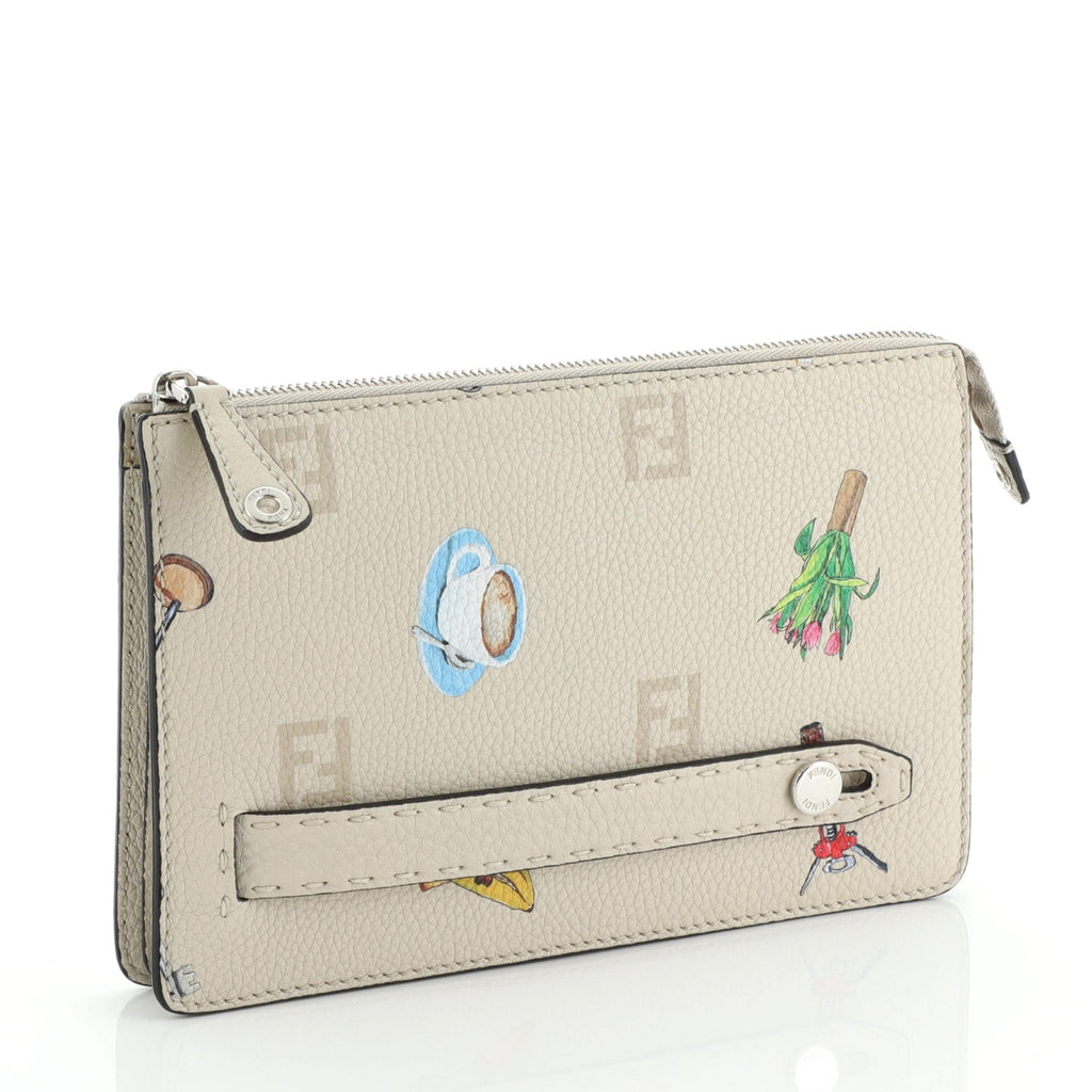 Selleria Clutch Printed Leather Medium