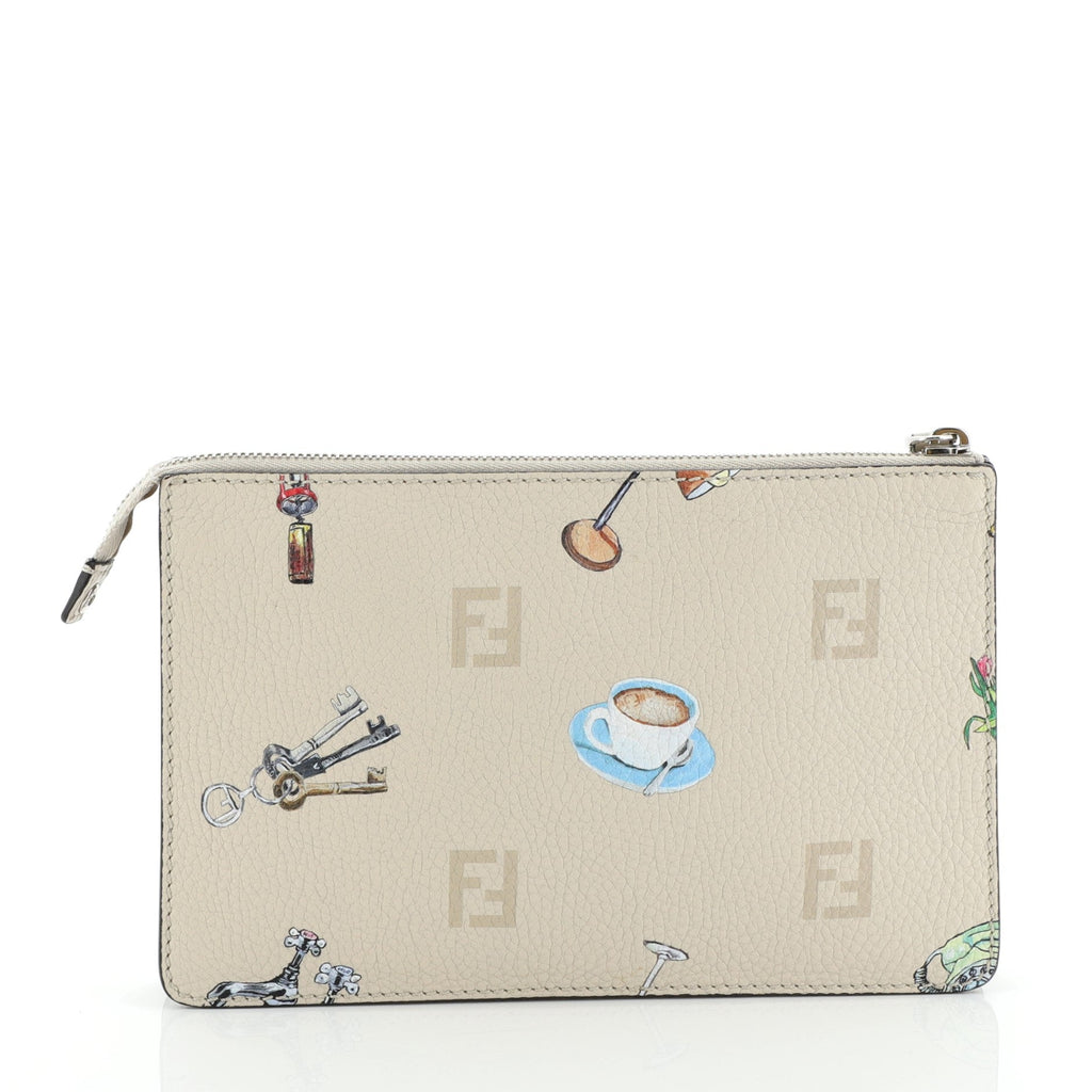 Selleria Clutch Printed Leather Medium