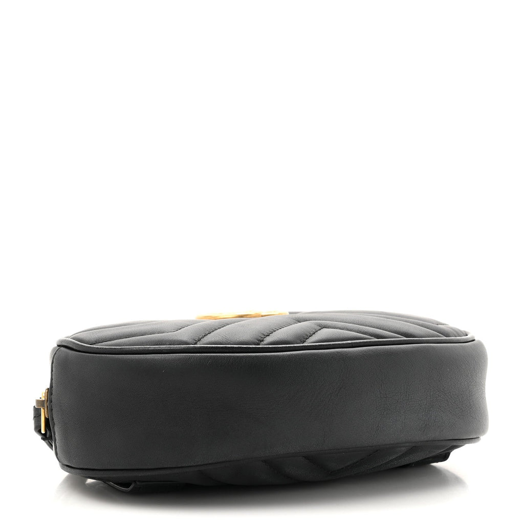 Calfskin Matelasse GG Marmont Belt Bag 95 38 Black
