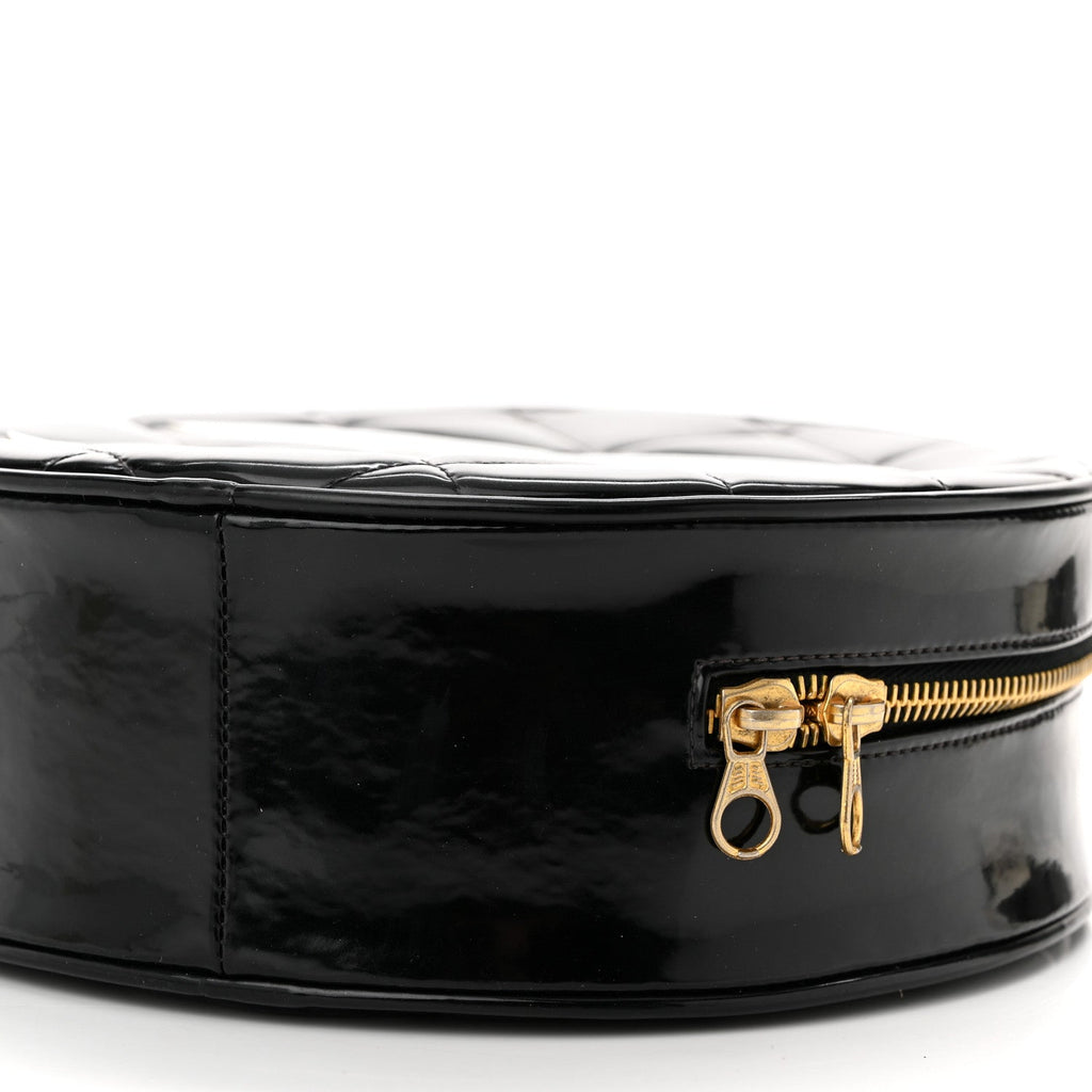 Patent CC Round Vanity Case Black