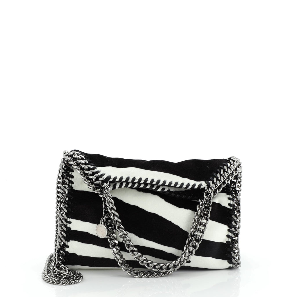 Falabella Fold Over Bag Printed Velvet Mini
