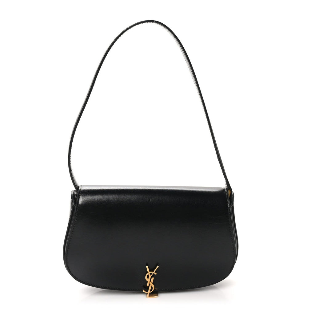 Box Calfskin Mini Voltaire Shoulder Bag Black