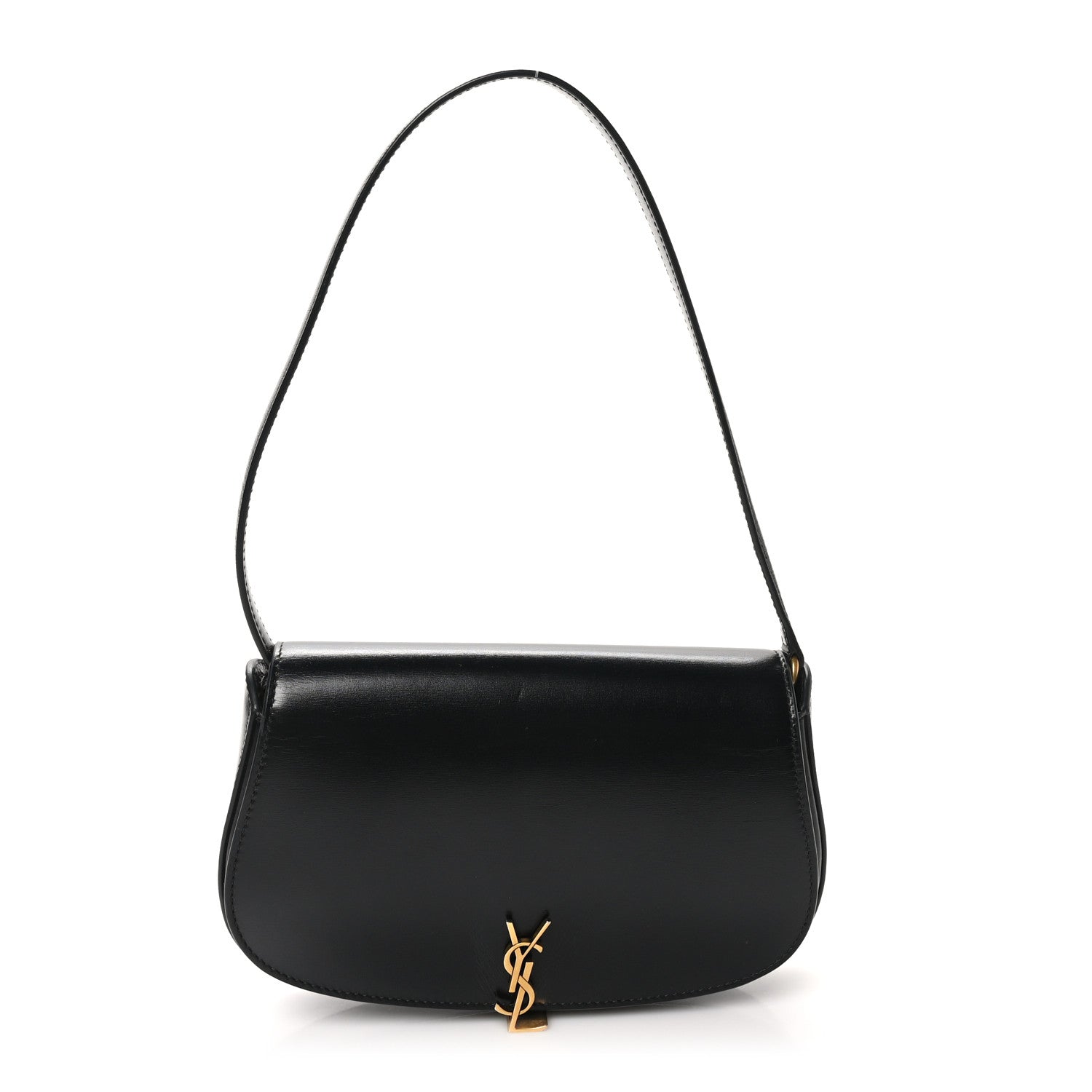 Box Calfskin Mini Voltaire Shoulder Bag Black