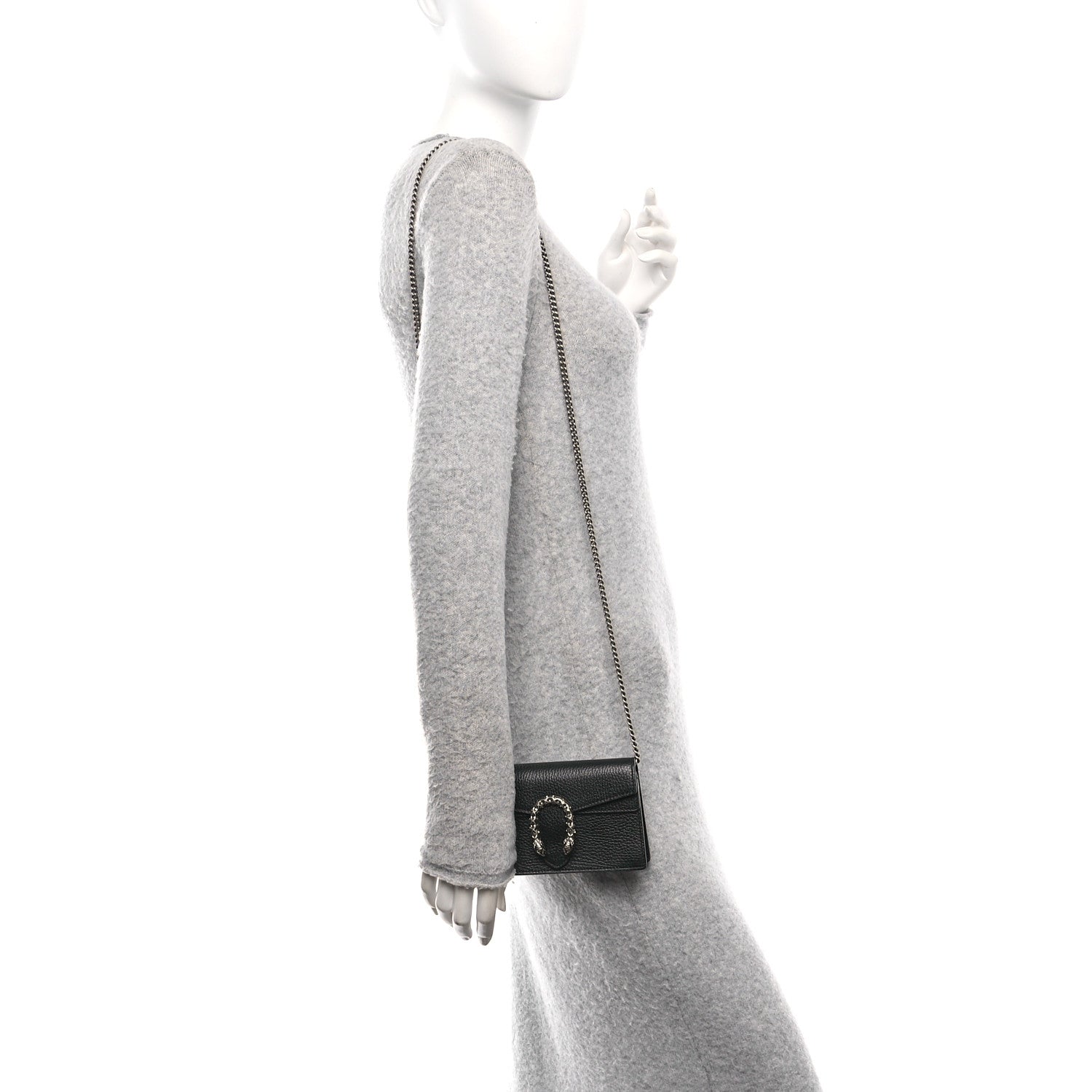 Calfskin Super Mini Dionysus Shoulder Bag Black