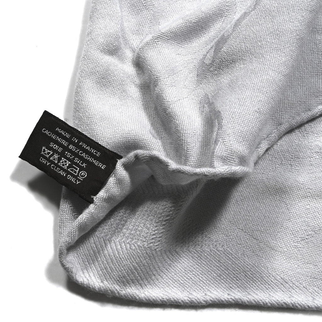 Cashmere Silk New Libris Stole Gris Nuage