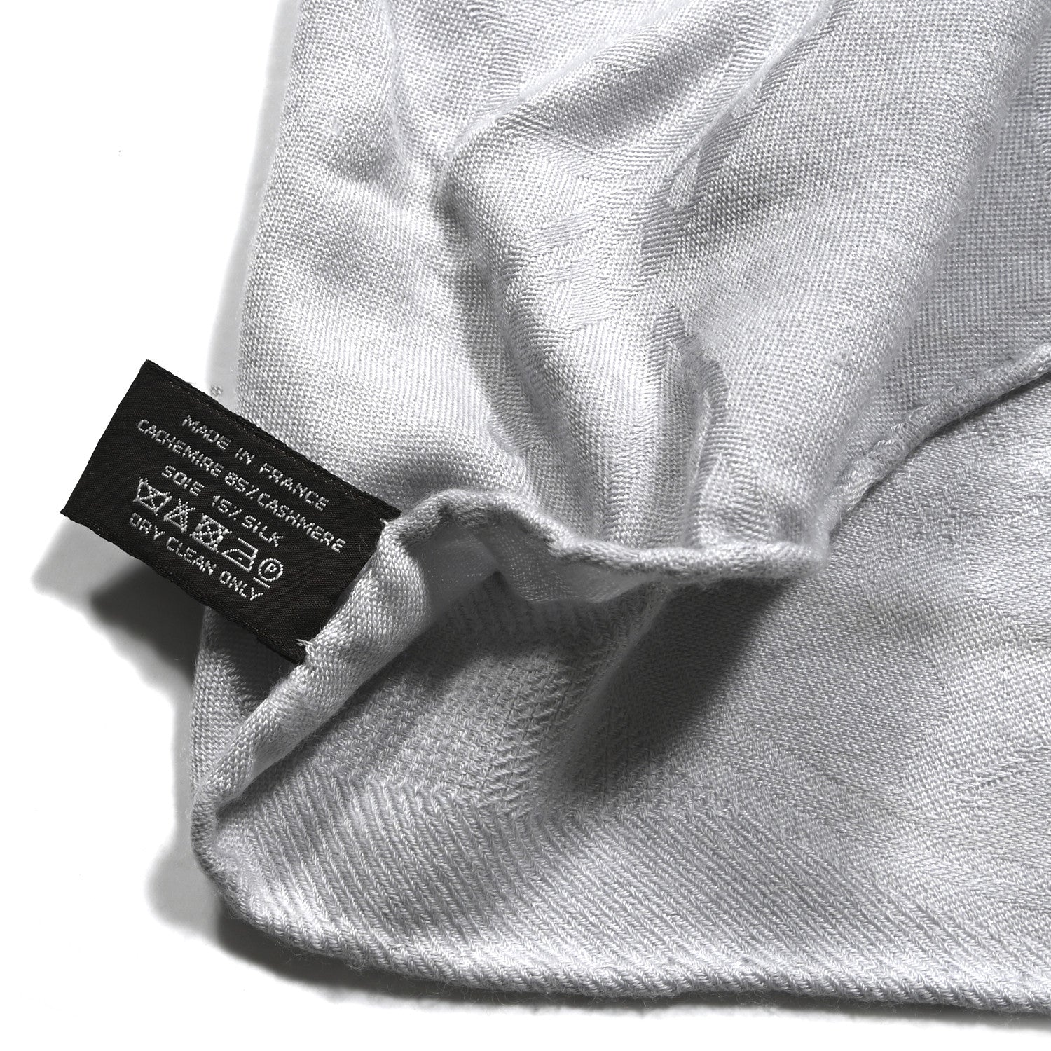 Cashmere Silk New Libris Stole Gris Nuage