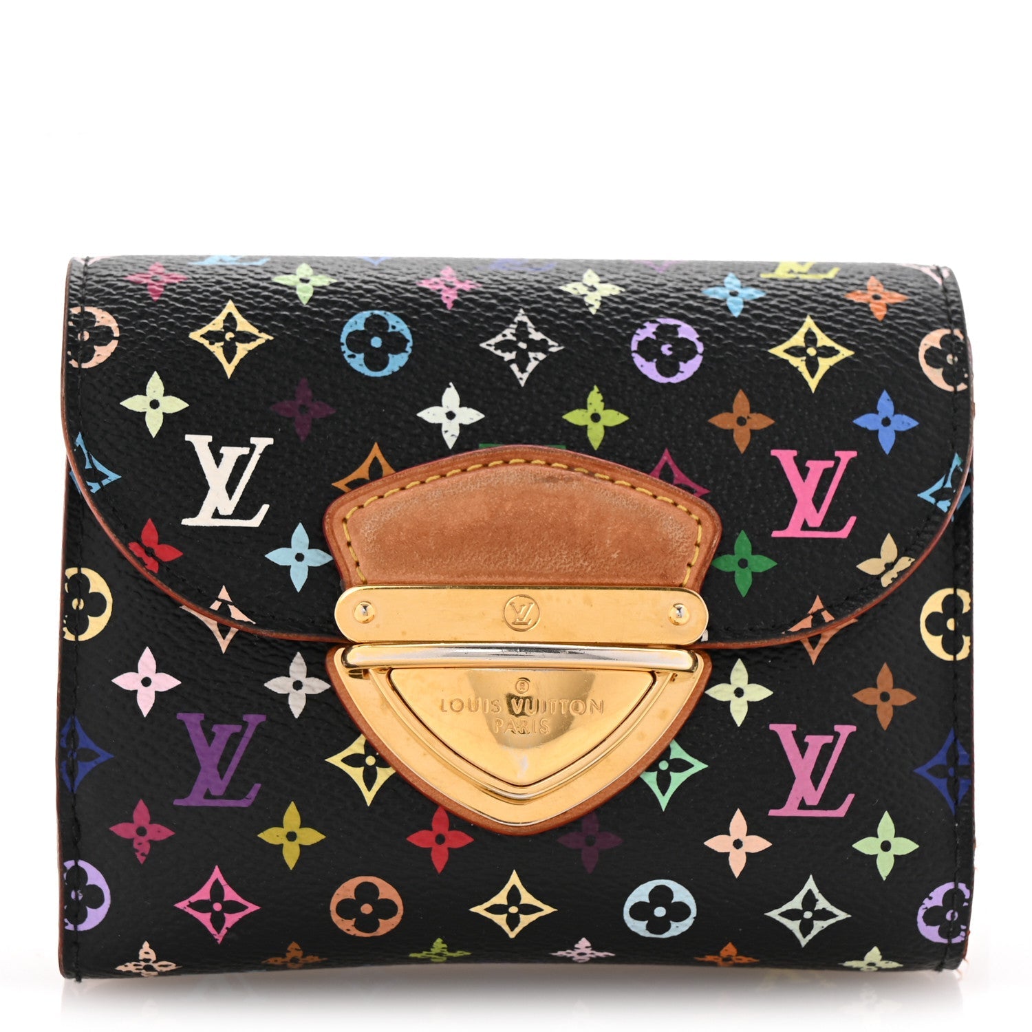 Monogram Multicolor Joey Wallet Black Violet