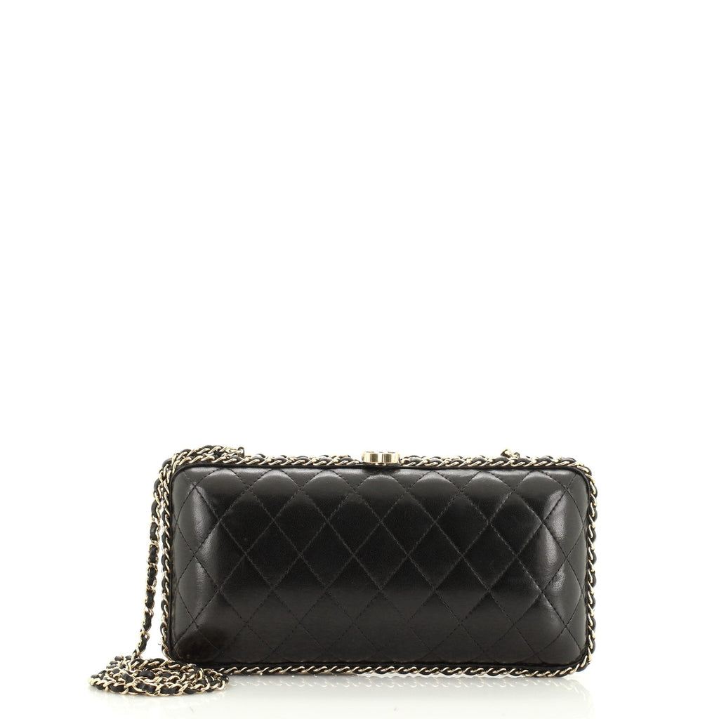 Chain Around Clutch Quilted Lambskin Small