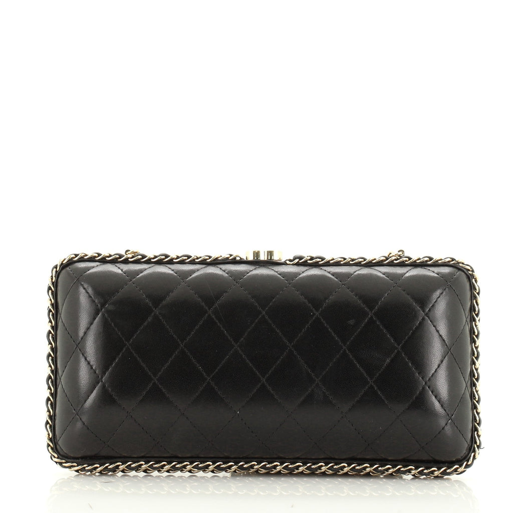Chain Around Clutch Quilted Lambskin Small