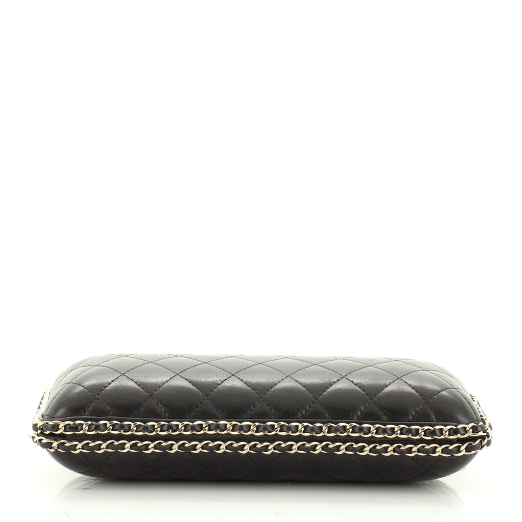 Chain Around Clutch Quilted Lambskin Small