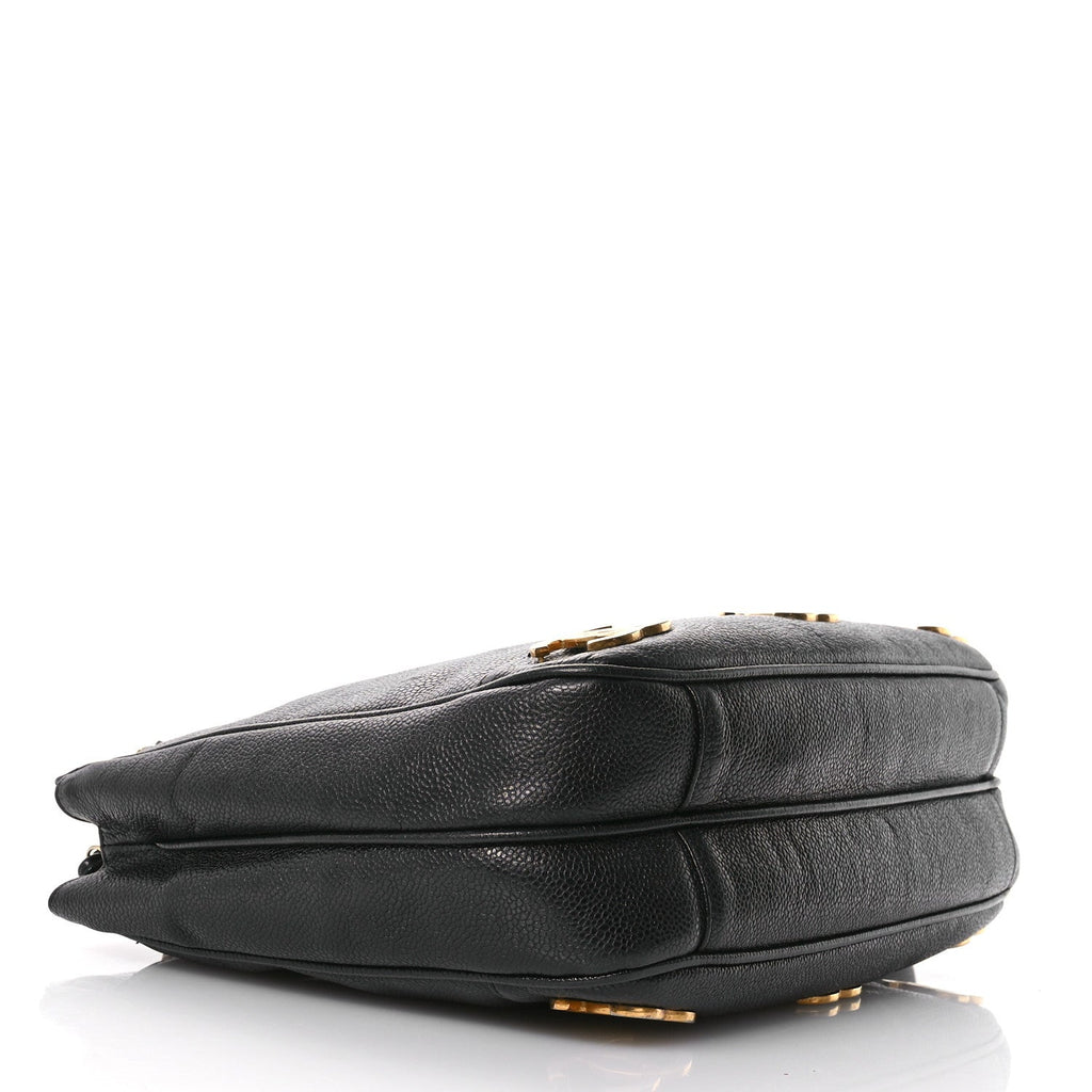 Caviar CC Shoulder Bag Black