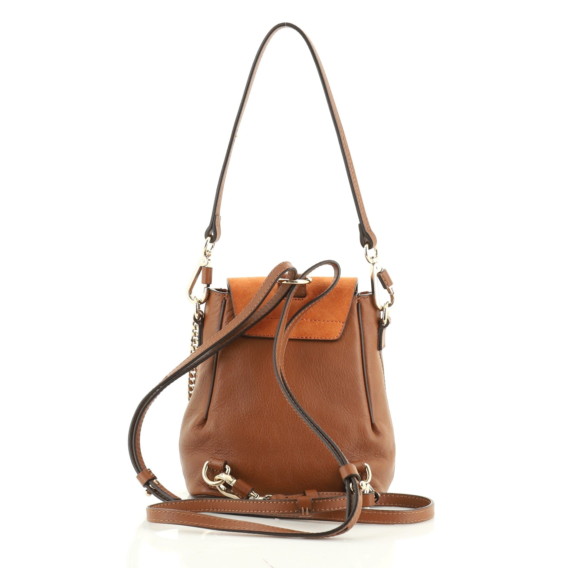 Faye Backpack Leather and Suede Mini
