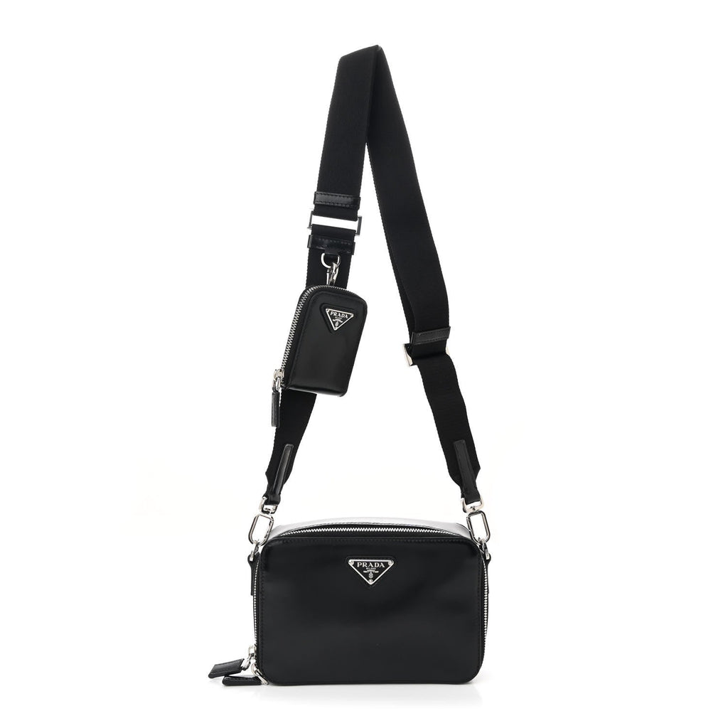 Spazzolato Small Brique Crossbody Bag Black