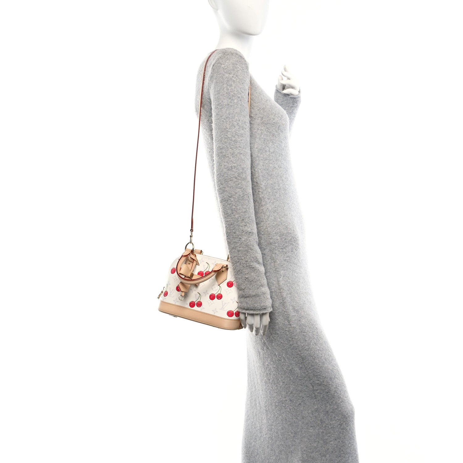 LV X TM Monogram Cerises Alma BB White