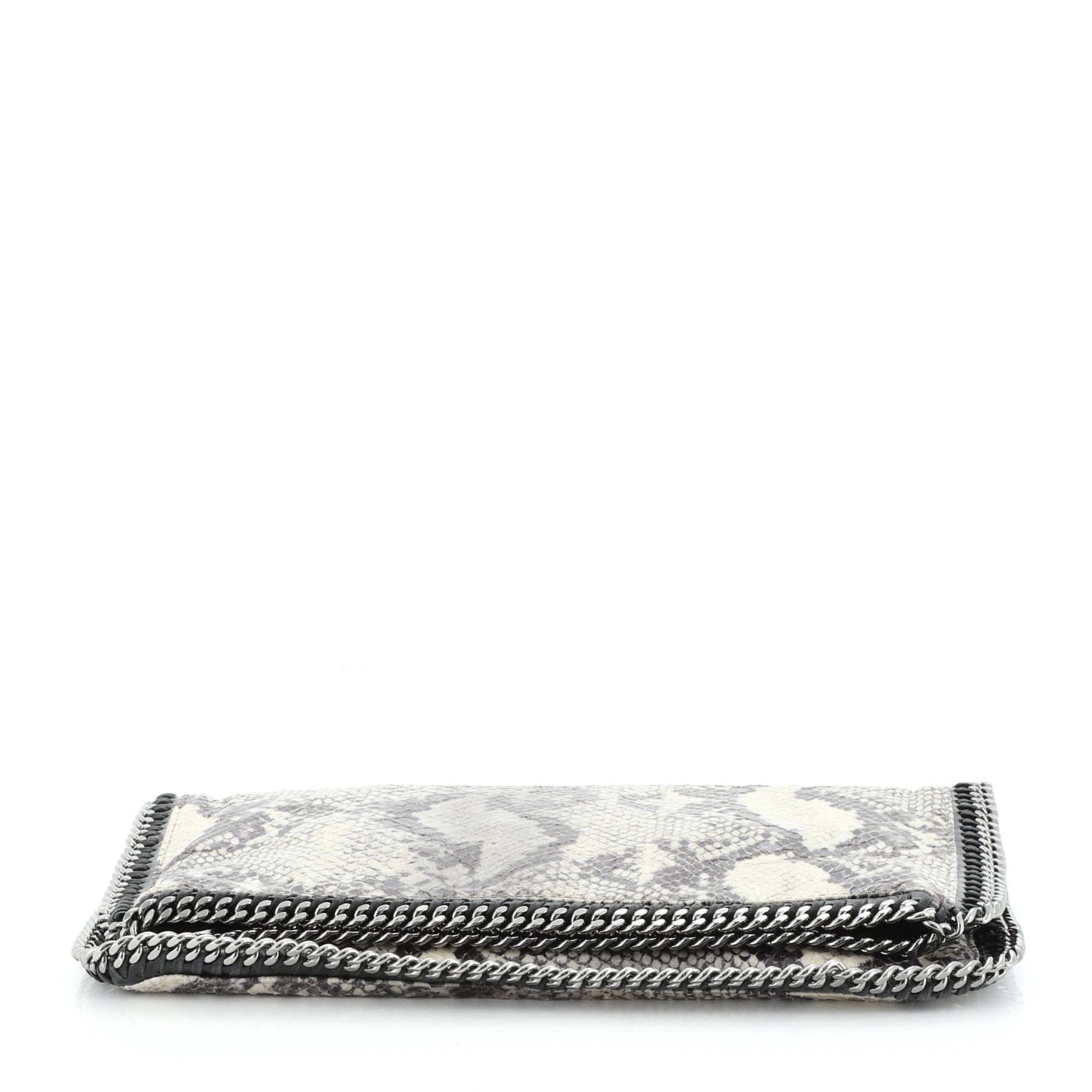 Falabella Flap Clutch Faux Python