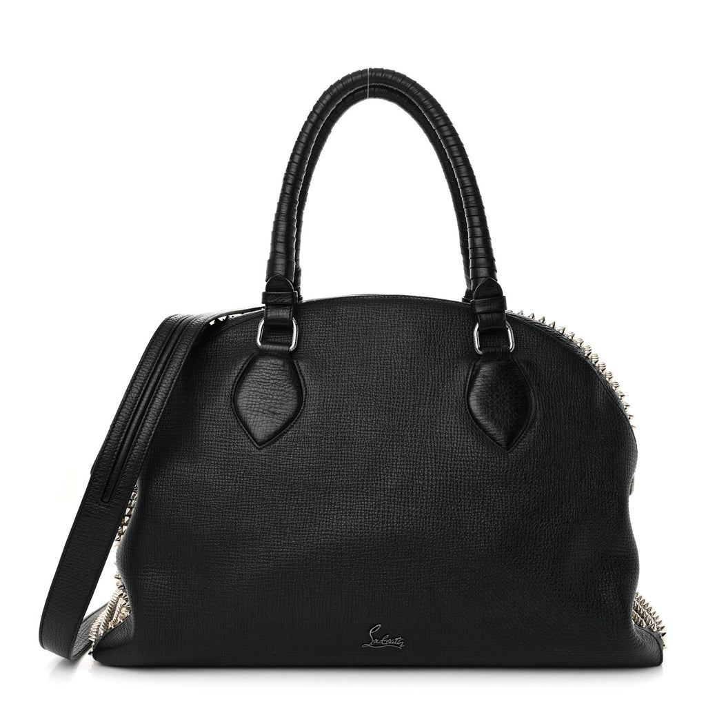 Calfskin Panettone Spiked Large Ranch Black