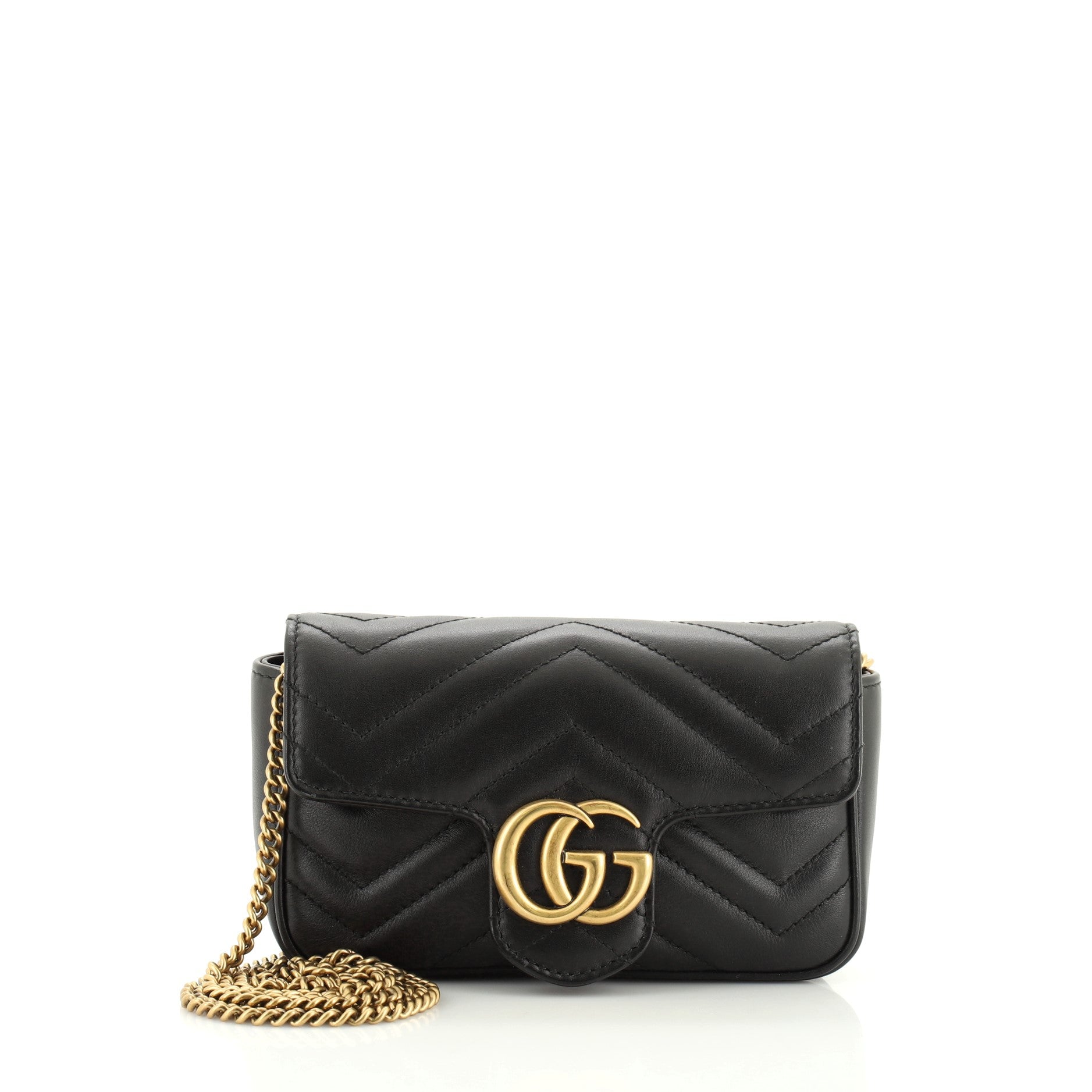 GG Marmont Flap Bag Matelasse Leather Super Mini