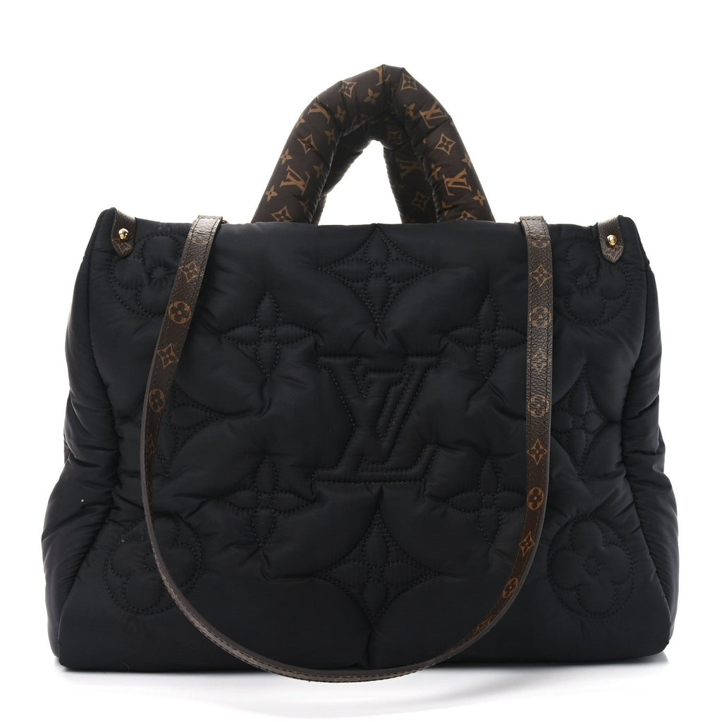 Econyl Monogram Pillow Giant Onthego MM Black