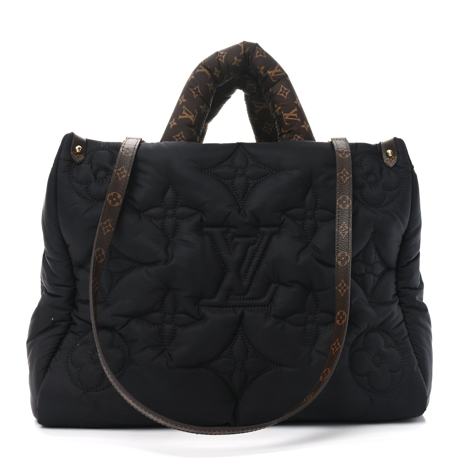 Econyl Monogram Pillow Giant Onthego MM Black
