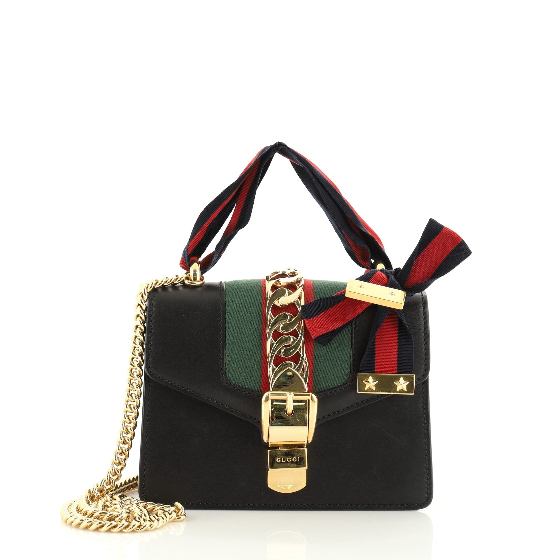 Sylvie Chain Shoulder Bag Leather Mini
