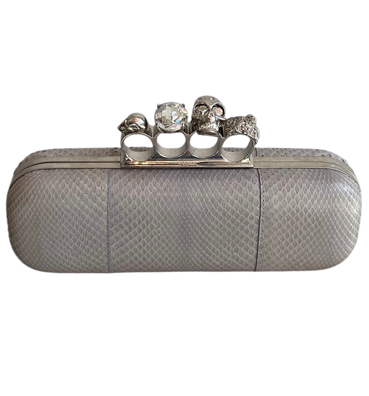 Alexander Mcqueen Python Knuckle Clutch