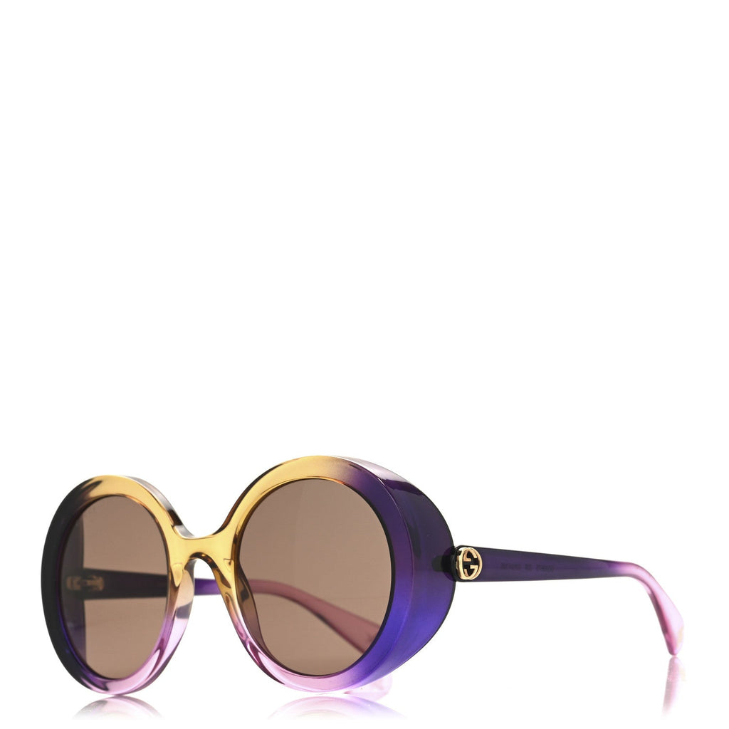 Acetate Round GG Sunglasses GG0367S Purple