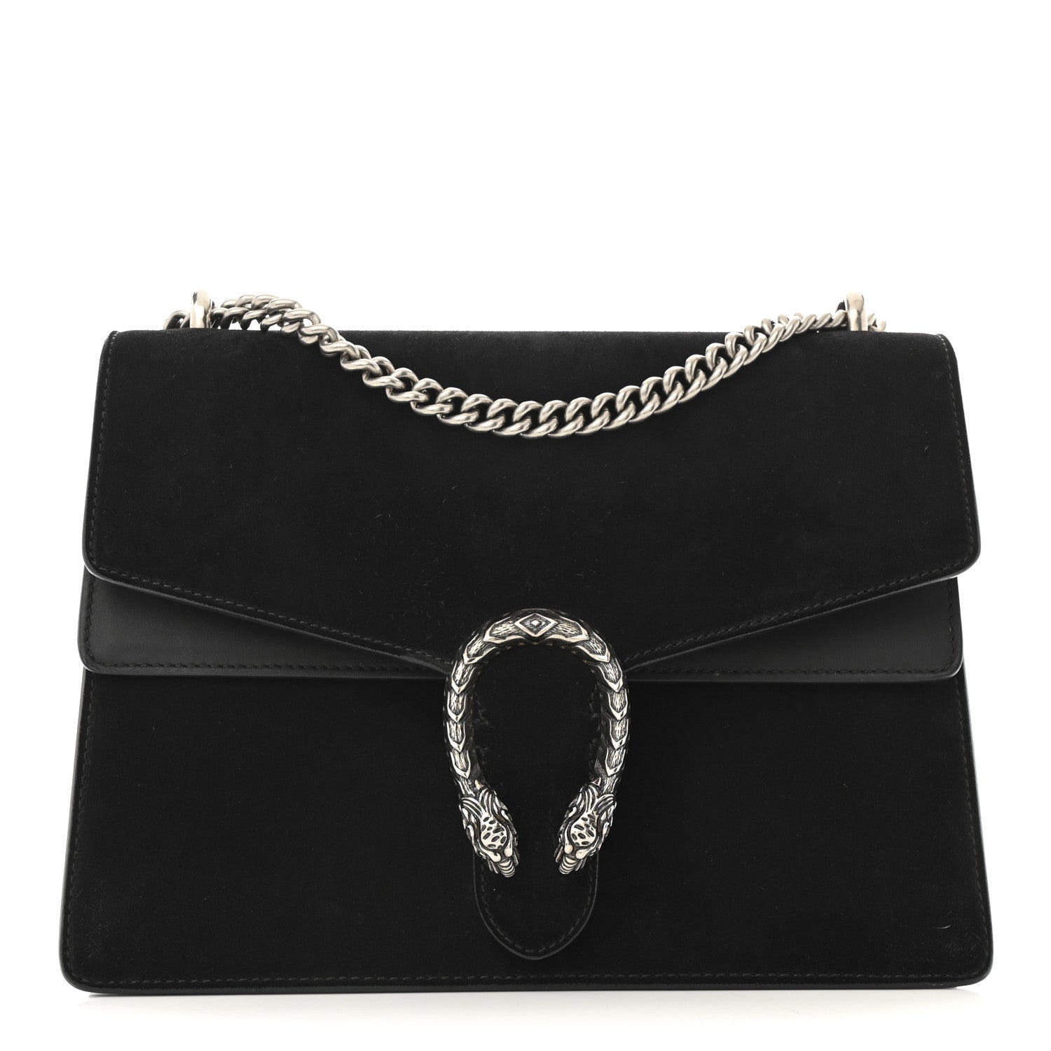 Suede Medium Dionysus Shoulder Bag Black