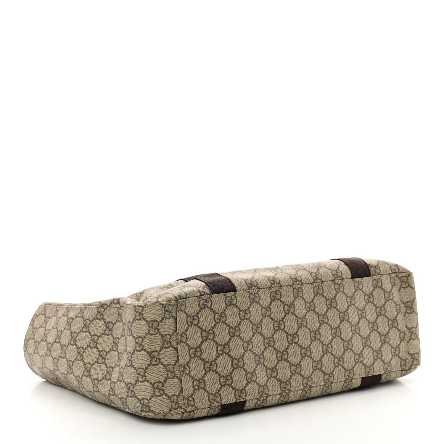 GG Plus Monogram Medium Tote Dark Brown