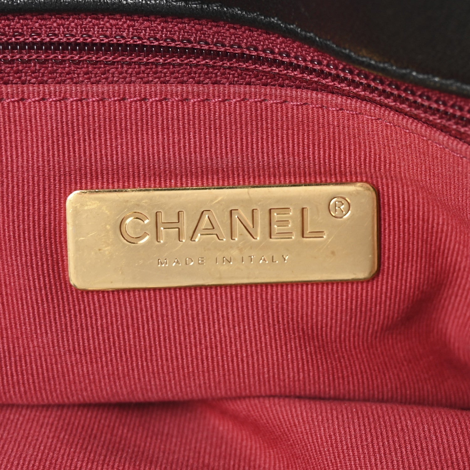 Lambskin Quilted Chanel 19 Shopping Bag Black