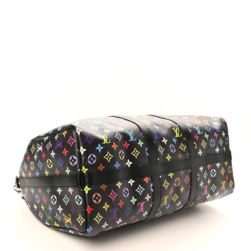 LV X TM Monogram Multicolor Keepall Bandouliere 50 Black