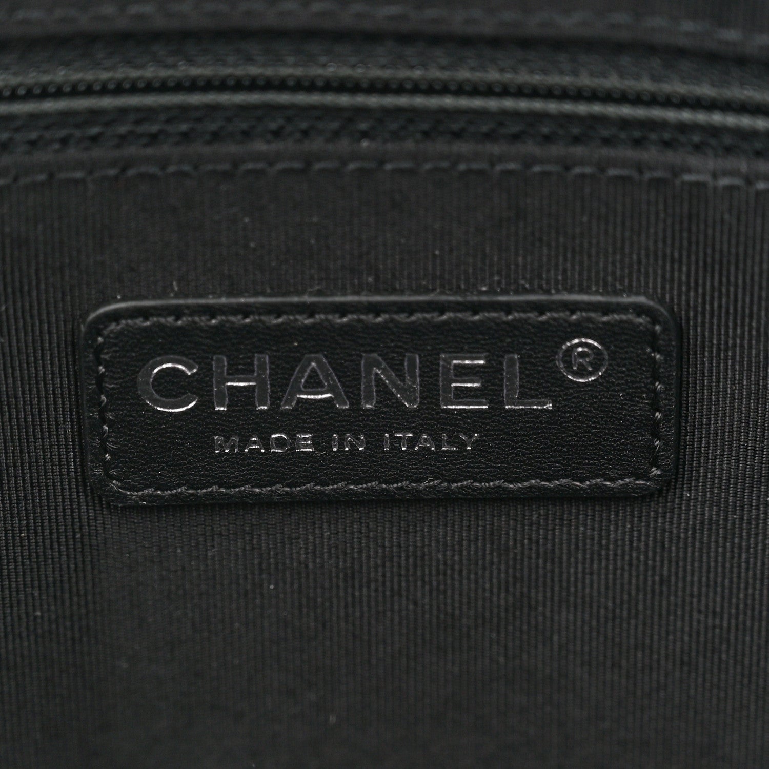 Calfskin Quilted Boy Shopping Tote Black