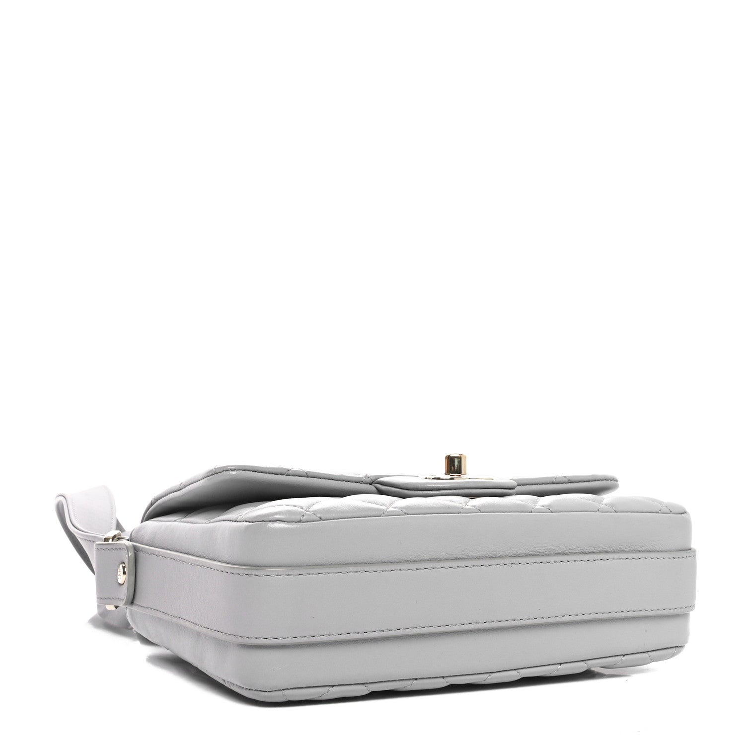 Calfskin Quilted Bolero De Chanel Flap Bag Grey