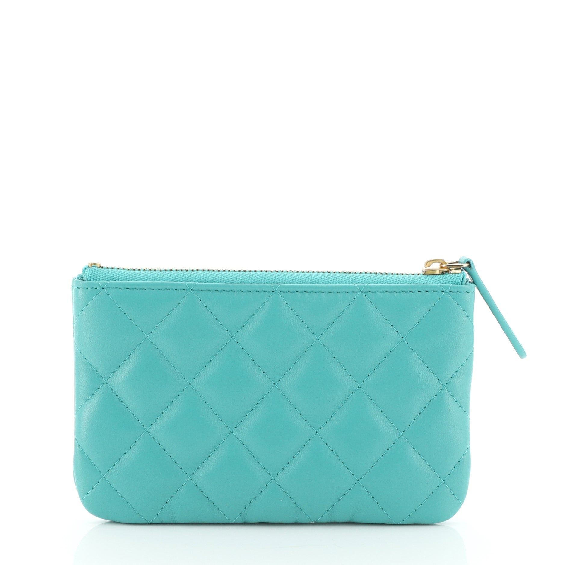 Classic O Case Pouch Quilted Lambskin Mini