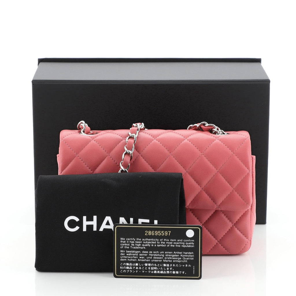 Classic Single Flap Bag Quilted Lambskin Mini