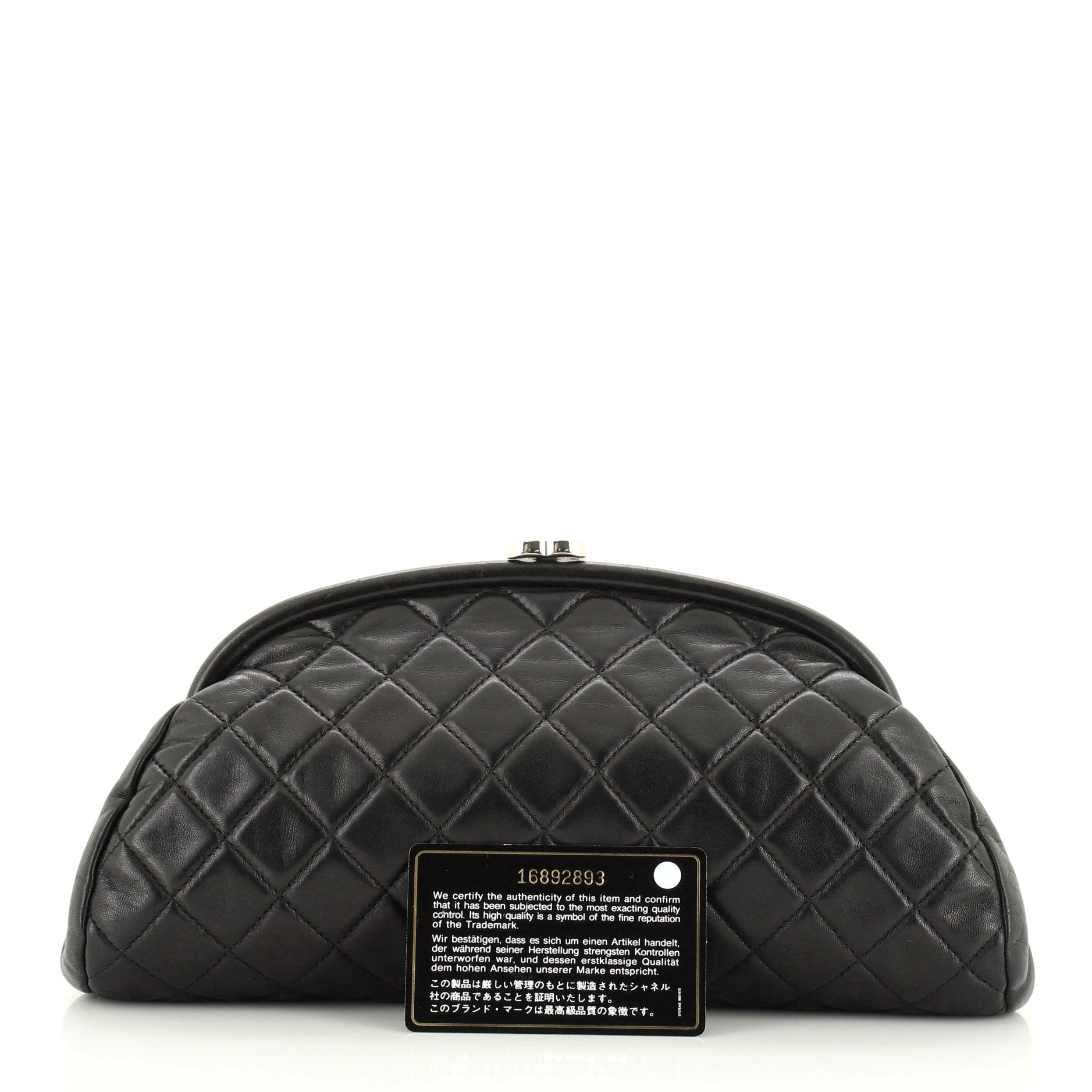 Timeless Clutch Quilted Lambskin