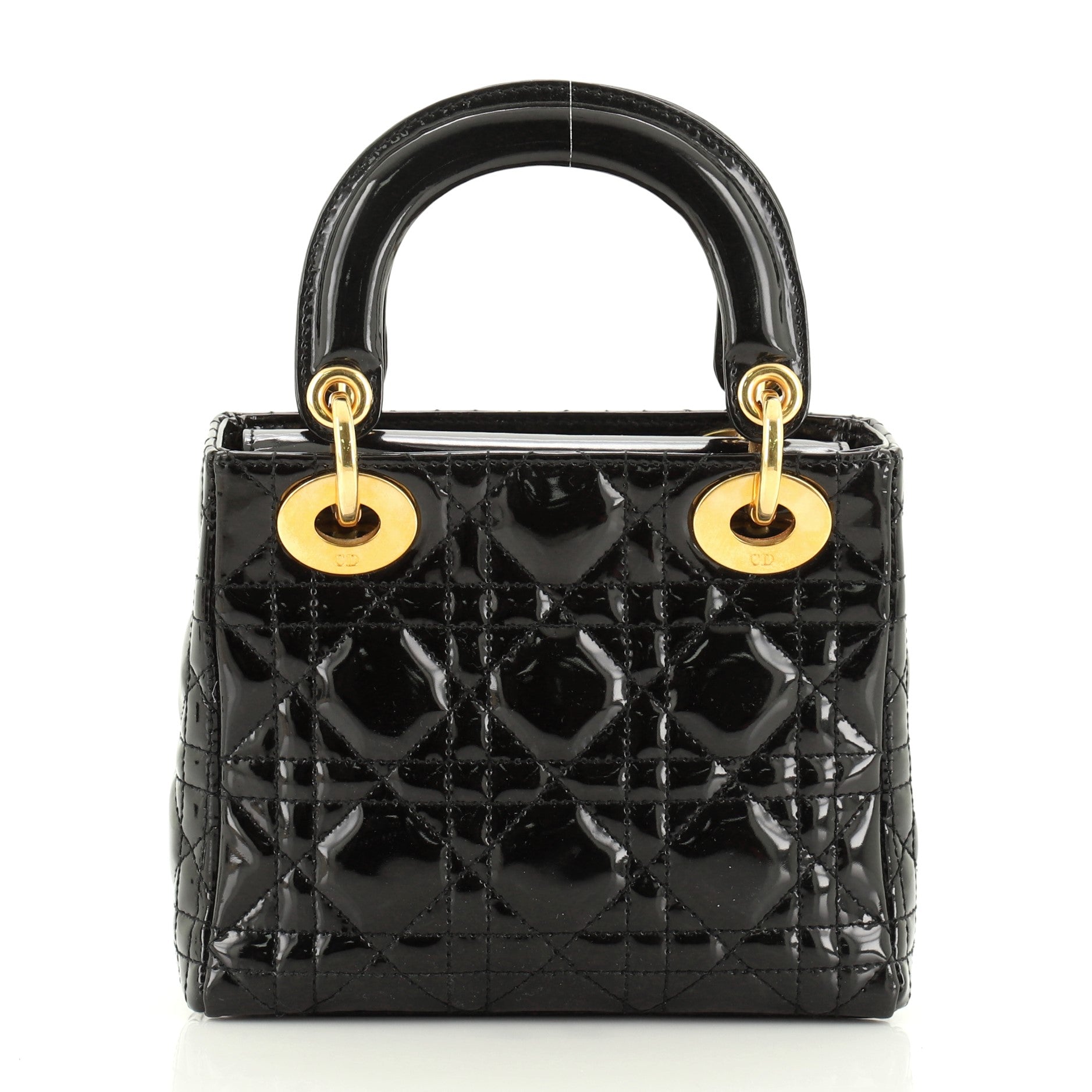 Lady Dior Bag Cannage Quilt Patent Mini