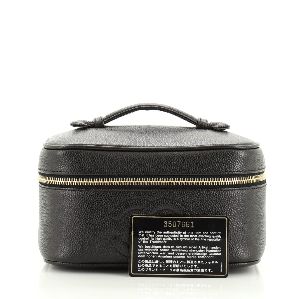 Vintage Timeless Cosmetic Case Caviar Medium