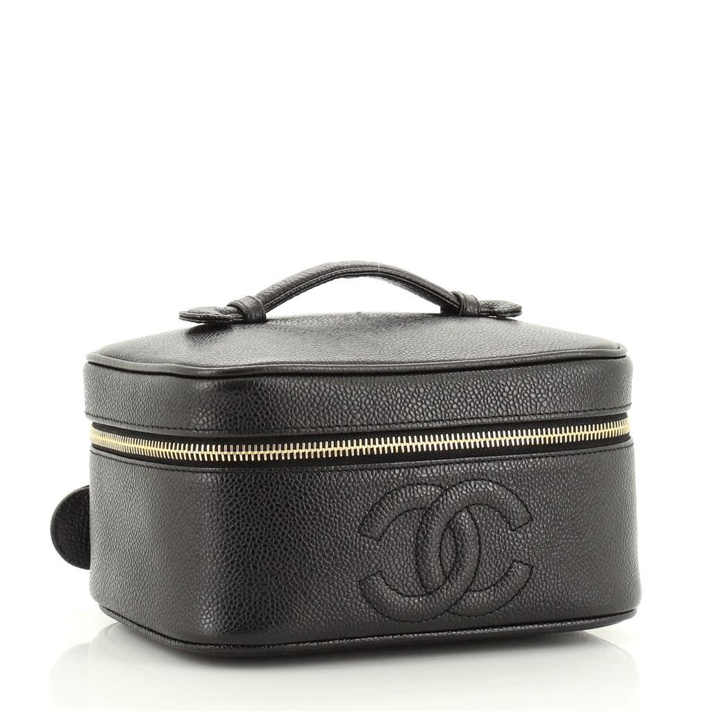 Vintage Timeless Cosmetic Case Caviar Medium