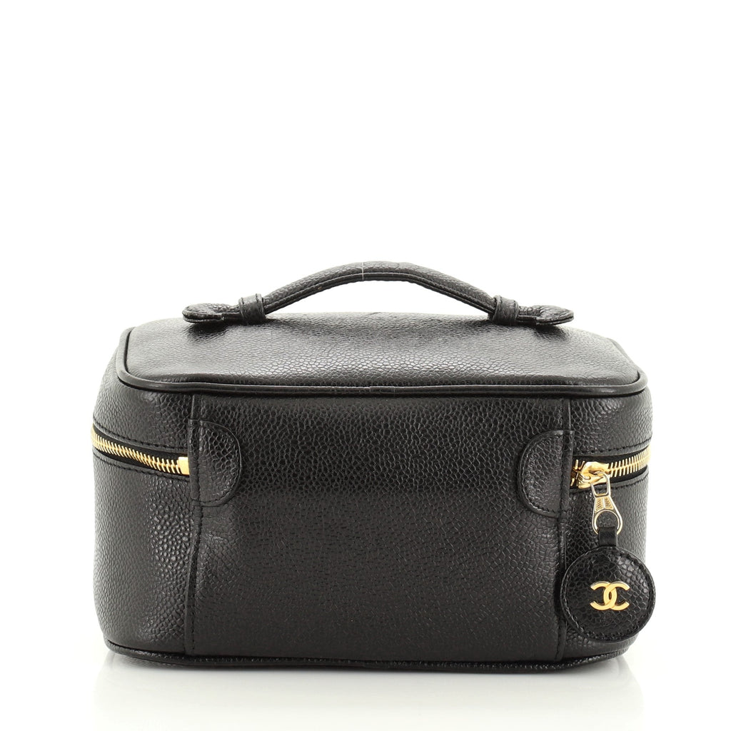 Vintage Timeless Cosmetic Case Caviar Medium