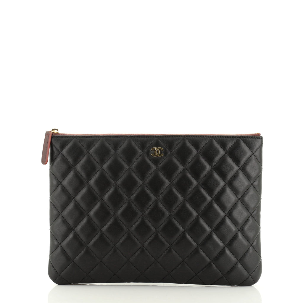O Case Clutch Quilted Lambskin Medium