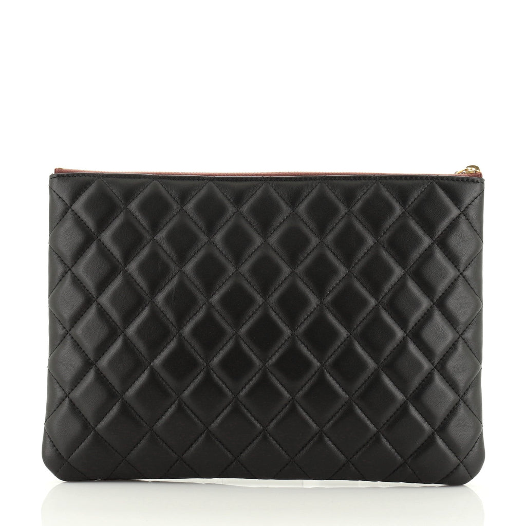 O Case Clutch Quilted Lambskin Medium