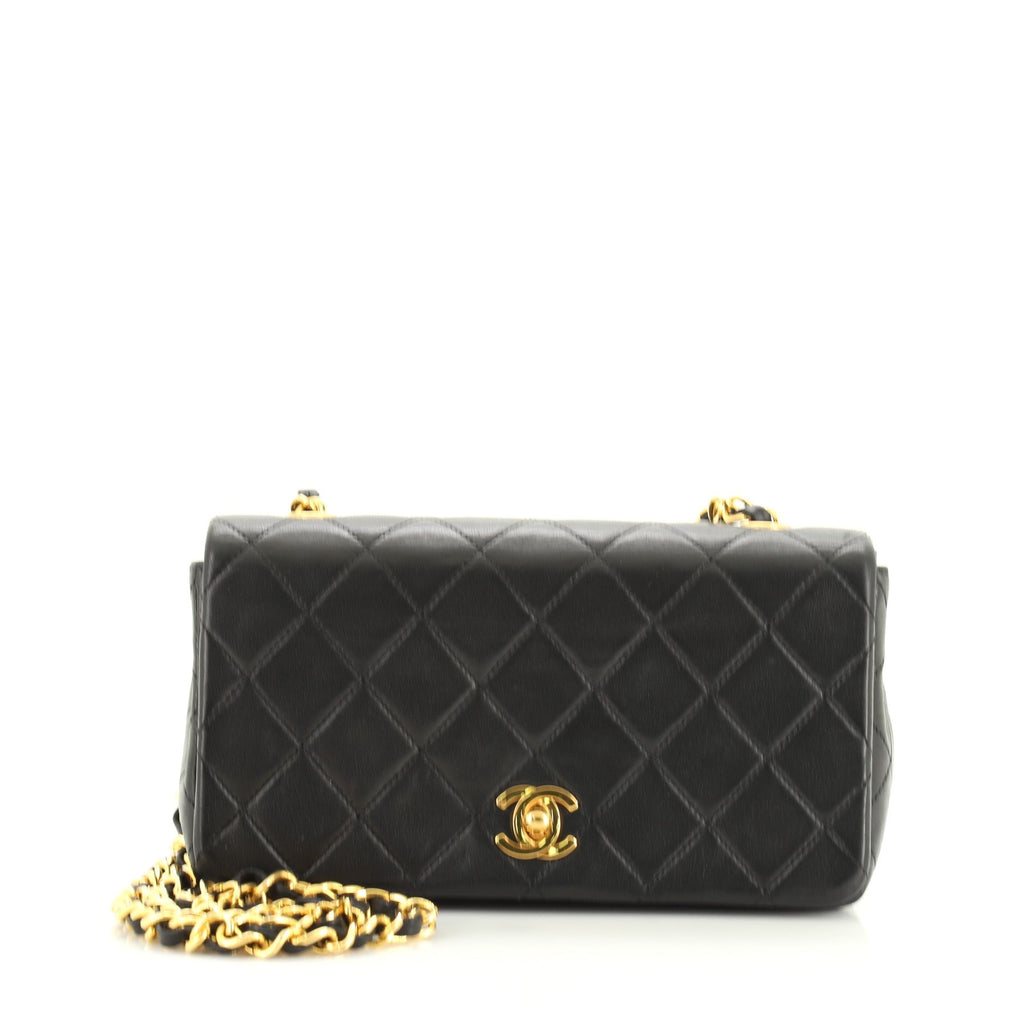 Vintage Full Flap Bag Quilted Lambskin Mini
