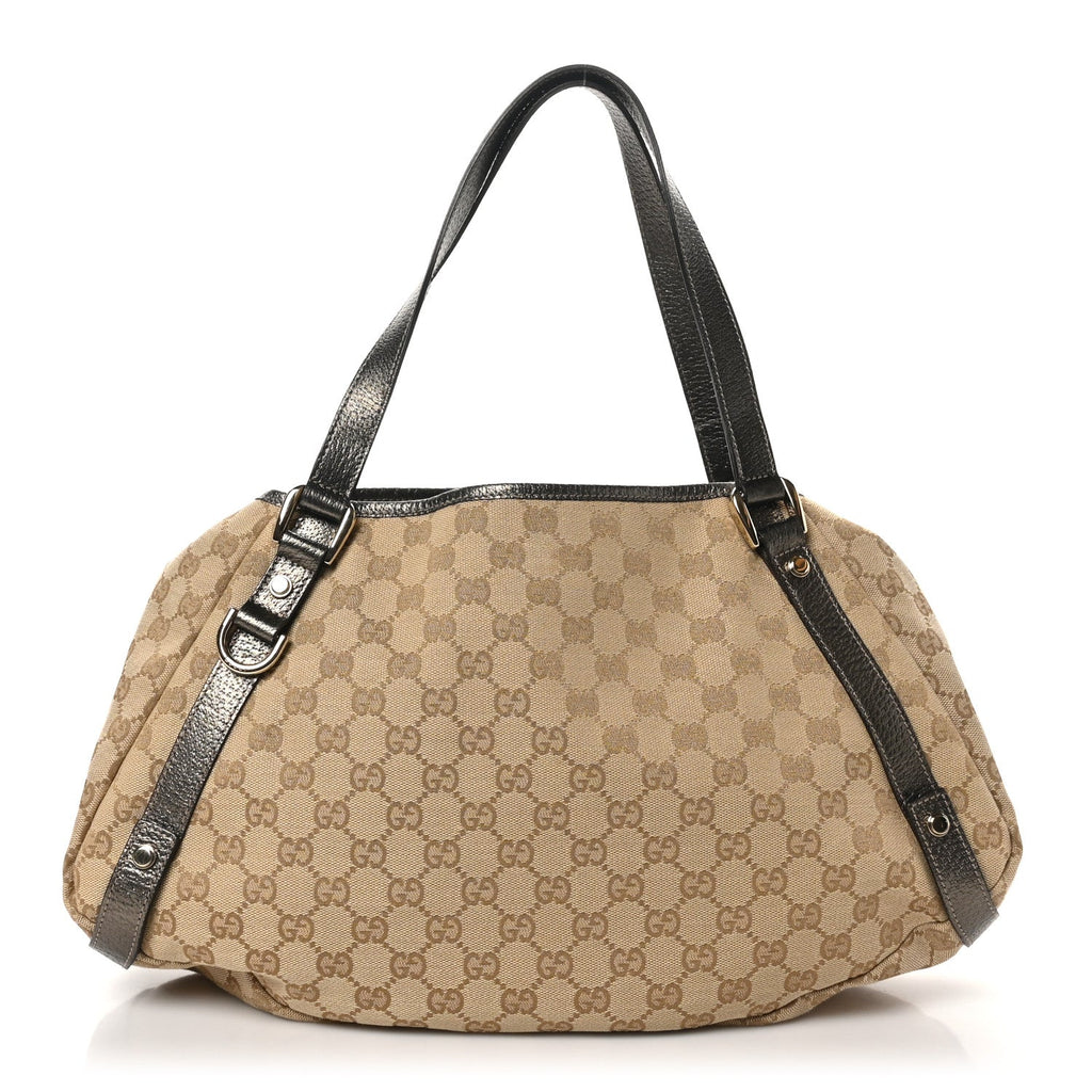 Monogram Medium Abbey Shoulder Bag Pewter