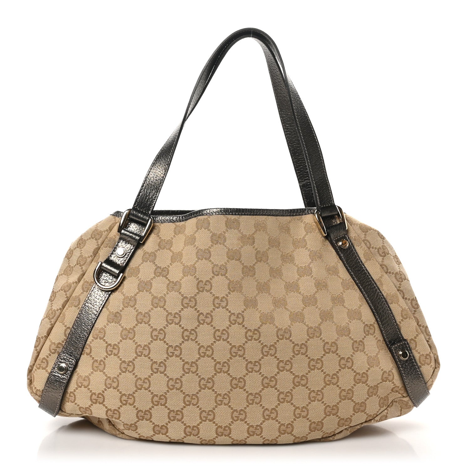 Monogram Medium Abbey Shoulder Bag Pewter