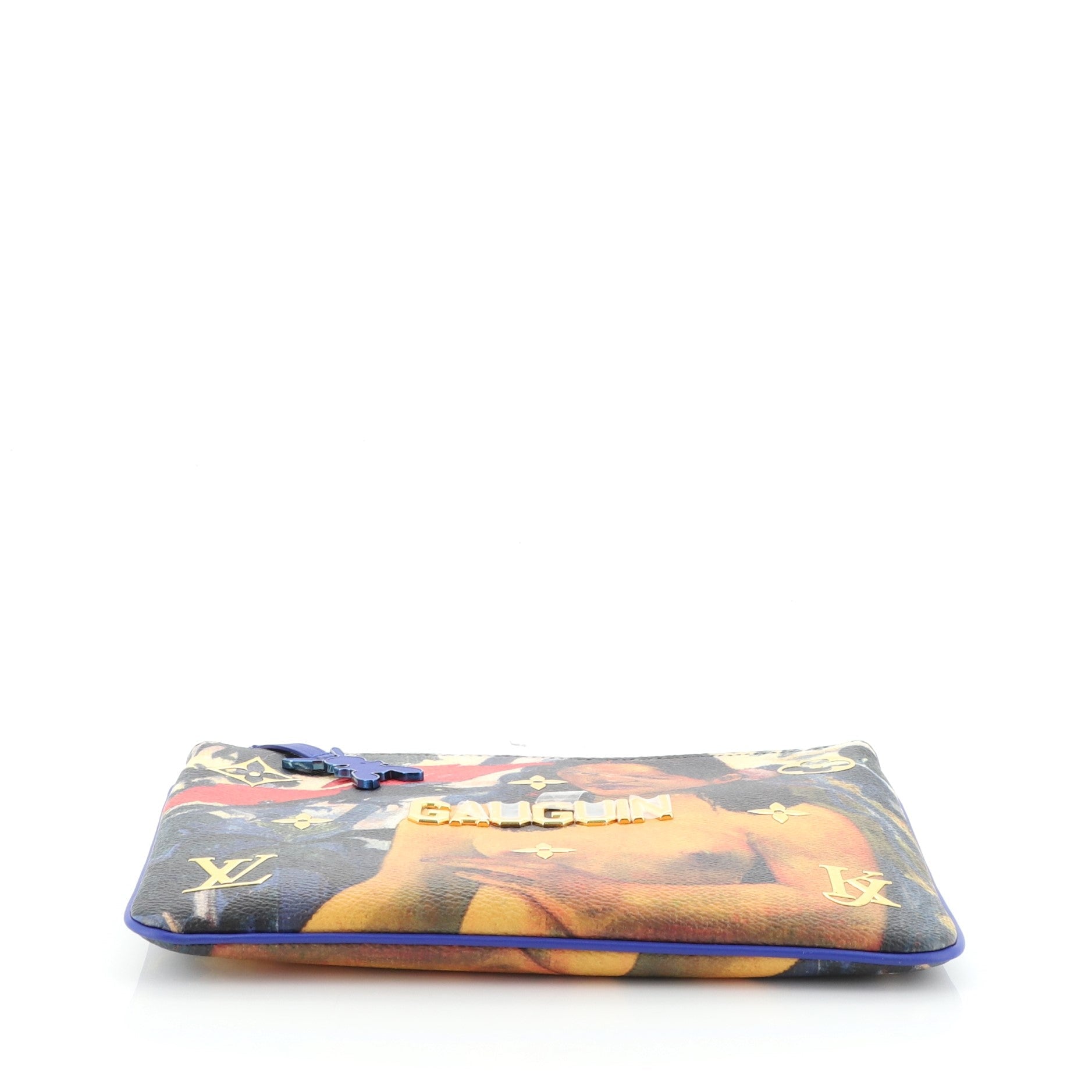 Pochette Clutch Limited Edition Jeff Koons Gauguin Print Canvas