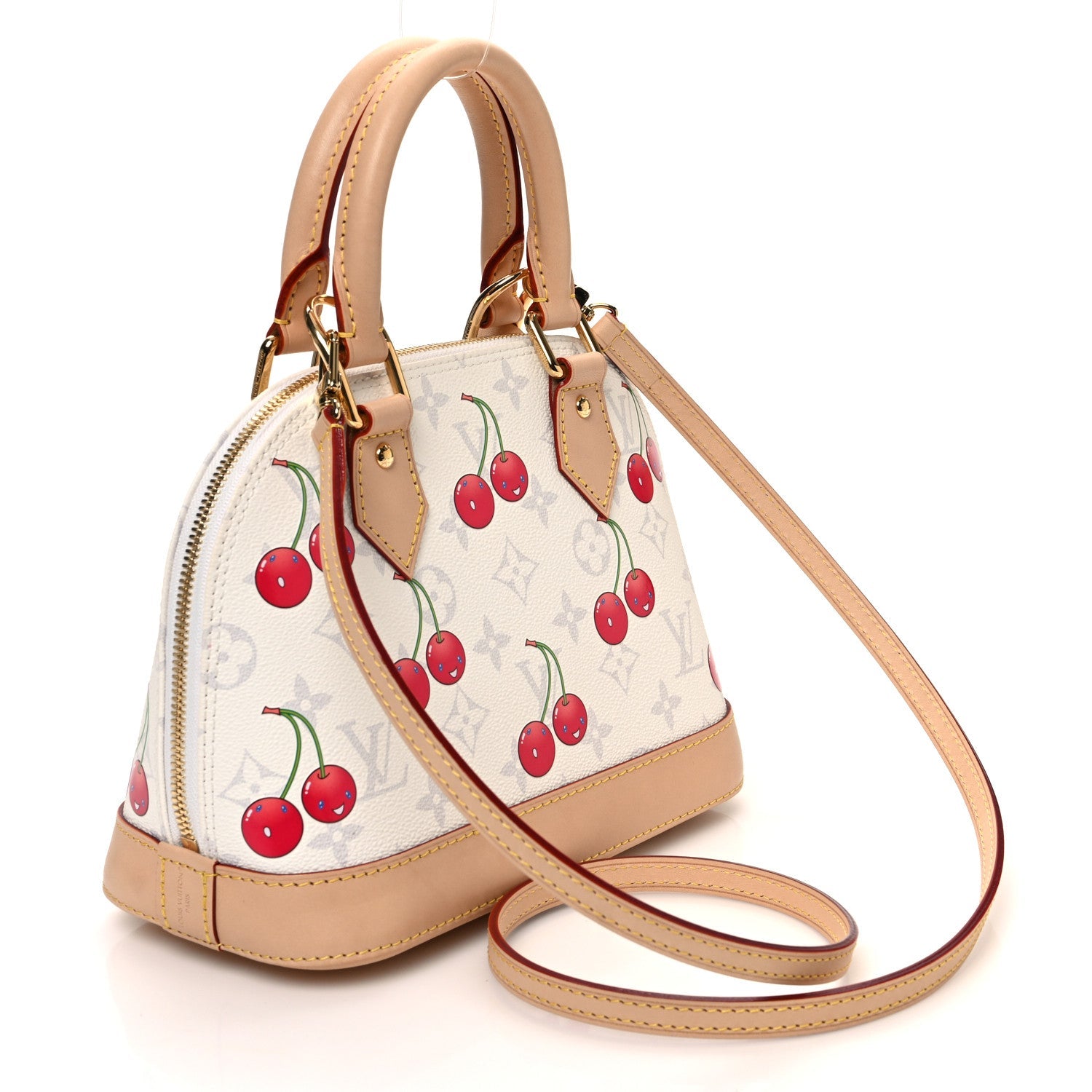 LV X TM Monogram Cerises Alma BB White