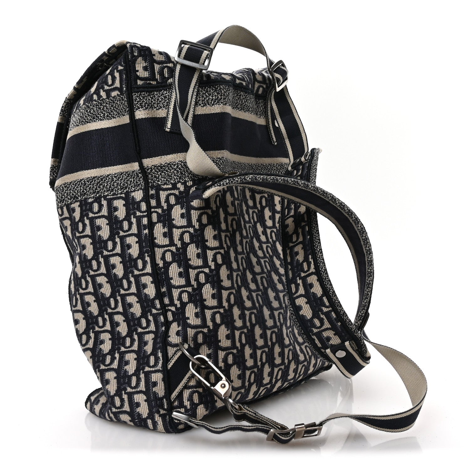 Oblique Backpack Blue White