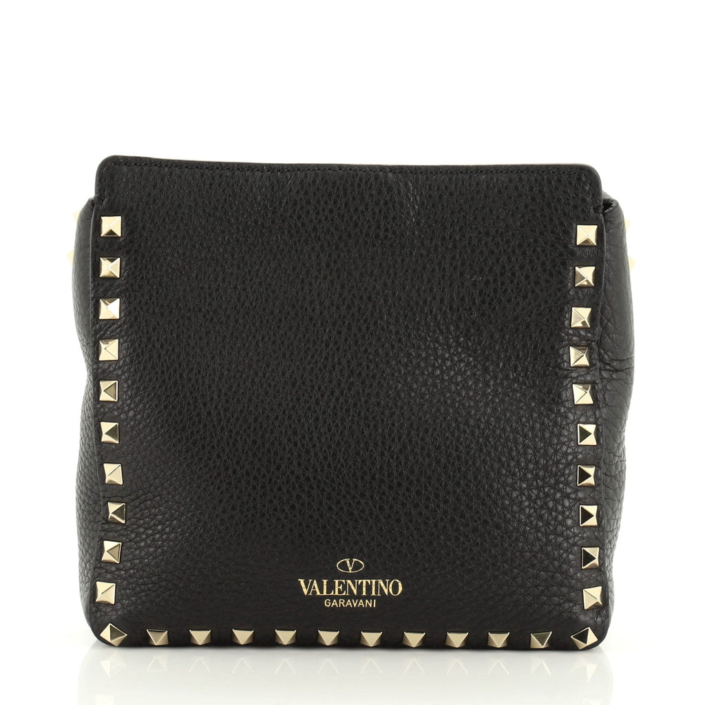 Rockstud Flip Lock Messenger Bag Leather Mini