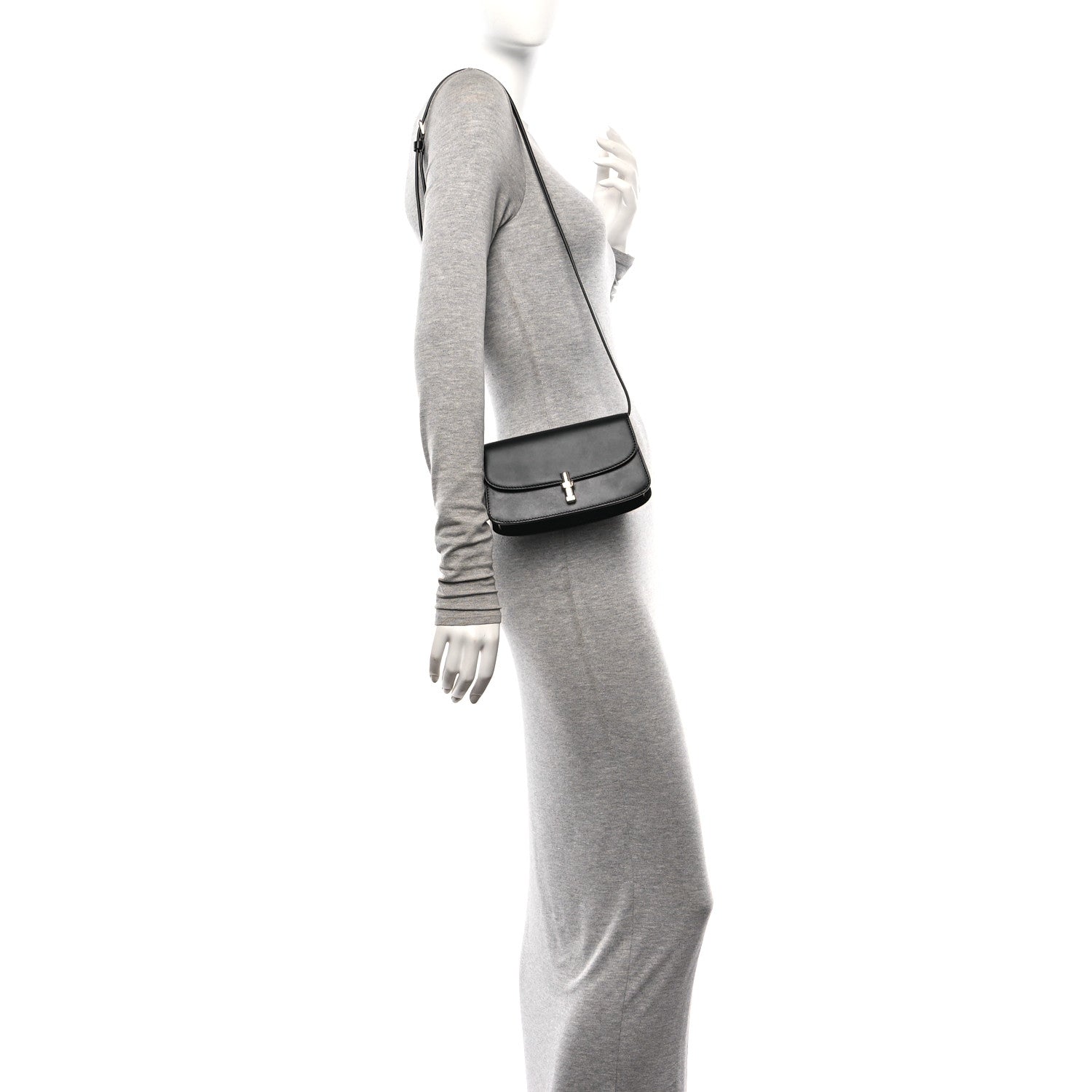 Smooth Calfskin The Sofia E/W Crossbody Black
